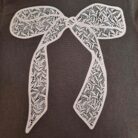 Glitter Lace Bow 100%  Cotton Tee