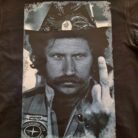 100% Cotton Dale Earnhardt Middle Finger Portrait Long Sleeve Graphic Tee