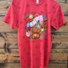 Highland Christmas Cow Star Graphic Tee