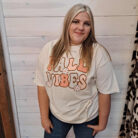 Fall Vibes Daisies Graphic Tee