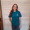 Rustic Rebel Cow Tag  Logo Graphic Tee