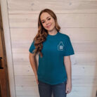 Rustic Rebel Cow Tag  Logo Graphic Tee