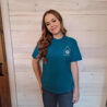Rustic Rebel Cow Tag  Logo Graphic Tee