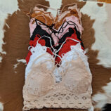 Adjustable Pull-Over Crochet Lace Bralette With Removable Pads