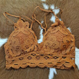 Adjustable Pull-Over Crochet Lace Bralette With Removable Pads