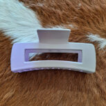 4 Inch Dual Color Rectangular Hair Claw Clip