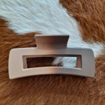 4 Inch Dual Color Rectangular Hair Claw Clip