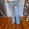 Amanda-Mid Rise Button Down Flare