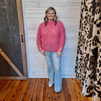 Amanda-Mid Rise Button Down Flare