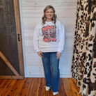 Retro Stuck On You Graphic Sweatshirt