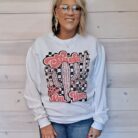 Retro Stuck On You Graphic Sweatshirt