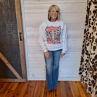 Retro Stuck On You Graphic Sweatshirt