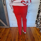 Lucille-High Waisted Garment Dyed 90’s Straight