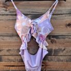 Floral Printed Ruffled Belly One-Piece Swimwear