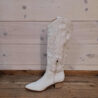 Stitching Detailed Vegan Leather Cowgirl Boot