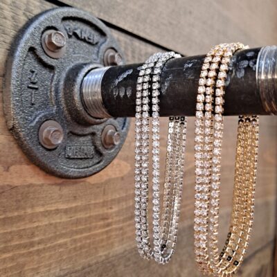 Cubic Zirconia 2mm 3 Line Tennis Bracelet