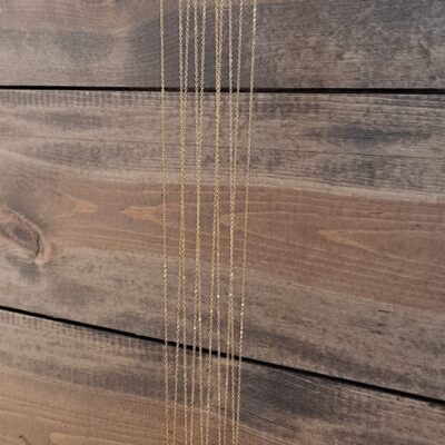 Faceted Bead Ring Pendant Long Necklace