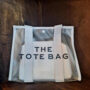 Clear Large The Tote Bag and Pouch 2 Piece Set