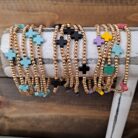 Beaded Cross Stretch Bracelets