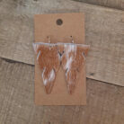 Genuine Cowhide Arrow Shaped Dangling Earrings