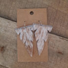 Genuine Cowhide Arrow Shaped Dangling Earrings