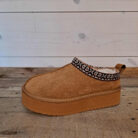 Soda Eagle Platform Faux Fur Lined Slip-on Cozy Winter Snow Mules