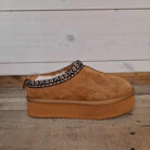 Soda Eagle Platform Faux Fur Lined Slip-on Cozy Winter Snow Mules