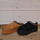 Soda Eagle Platform Faux Fur Lined Slip-on Cozy Winter Snow Mules