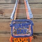 Game Day Patch Letters Stadiium Approved Clear Crossbody with Glitter Trim
