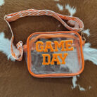 Game Day Patch Letters Stadiium Approved Clear Crossbody with Glitter Trim