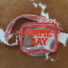 Game Day Patch Letters Stadiium Approved Clear Crossbody with Glitter Trim