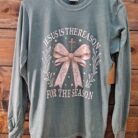 100% Cotton Jesus Is The Reason Long Sleeve Graphic Tee