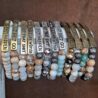 Sassy Sayings Natural Stone and Crystal Beaded Stretch Bracelets