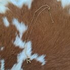 18K Gold Dipped Stainless Steel Tarnish Free Bubble Initial Necklace