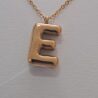 18K Gold Dipped Stainless Steel Tarnish Free Bubble Initial Necklace