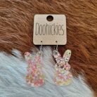 Confetti Marshmallow Bunny Earrings