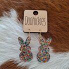 Confetti Marshmallow Bunny Earrings