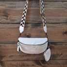 Colorblock Strap Chain Shoulder Bag with Coin Purse