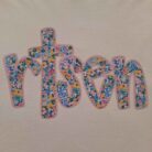 100% Cotton Risen Cross with Spangles Graphic Tee