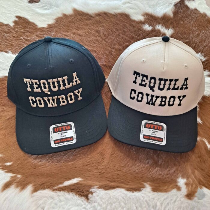 Tequila Cowboy Canvas Snap Back Trucker Hat