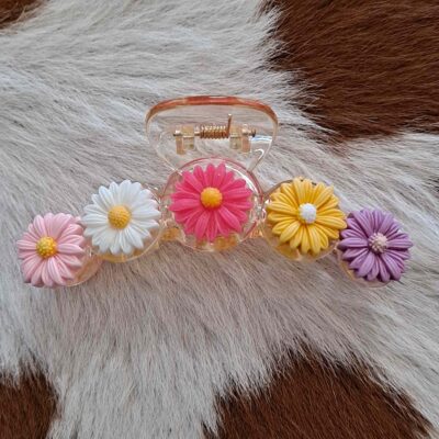 Multicolor Daisy Style Hair Clip