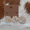 Handmade Polymer Clay Volleyball Stud Earrings