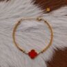 18K Waterproof Non-Tarnish Stainless Steel Clover Bracelet