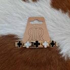 18K Waterproof Non-Tarnish Stainless Steel Clover Hinged Bangle