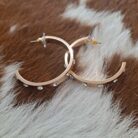 Crystal Love Hoop Earrings