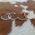 Crystal Love Hoop Earrings