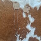 Gold Plated Cubic Zirconia Clover Necklace