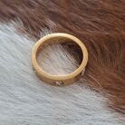 Love Cubic Zirconia Stainless Steel Ring