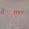 Dog Mom Rainbow Embroidered Graphic Sweatshirt