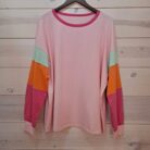 Color Block Long Sleeve Top